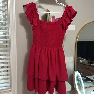 EXPRESS MINI RUFFLE DRESS